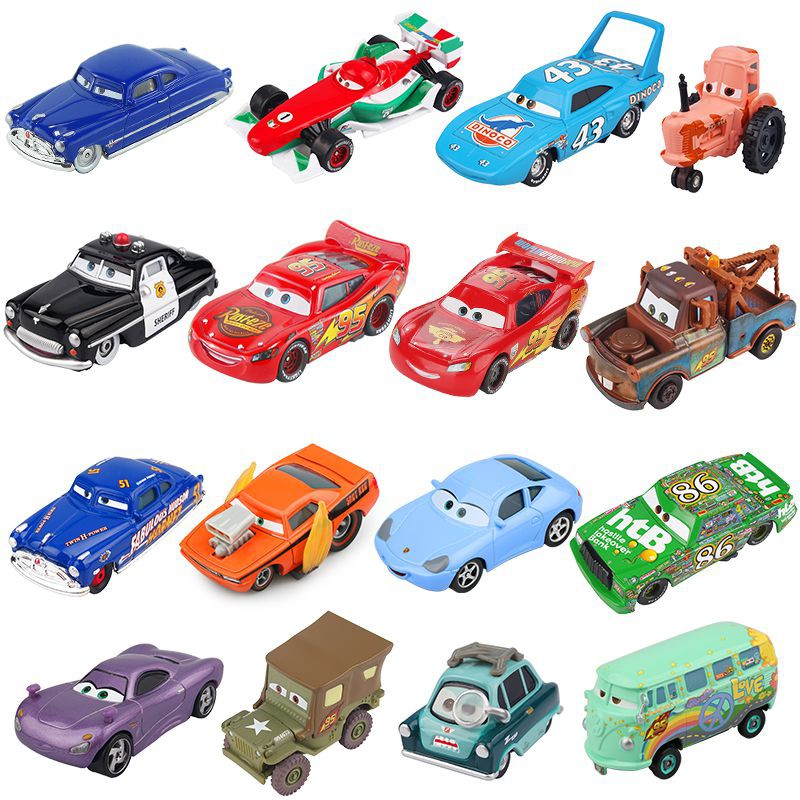 【Ready Stock】50 styles Disney Miniatur Diecast Mobil Pixar Cars 2 3 Lightning Mcqueen Mater Jackson Storm Ramirez 1: 55 Bahan Metal Alloy Untuk Mainan