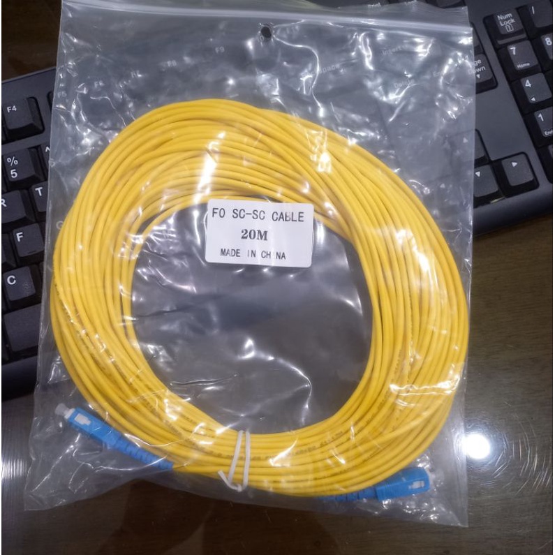 kabel fiber optic sc 20m lc to lc