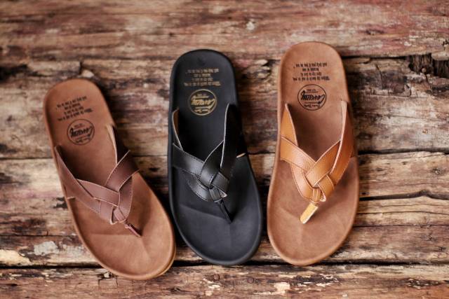 SANDAL KULIT PRIA CEVANY CHINELO BLACK BROWN TAN KULIT SAPI ASLI ORIGINAL HANDMADE