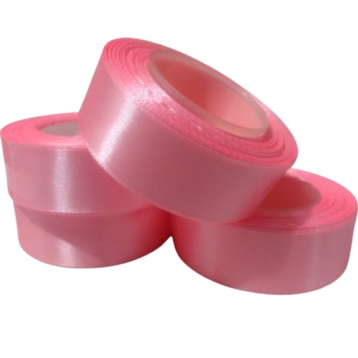 

Pita Satin Pink Baby Ukuran 1 inch /2,5cm Per Roll