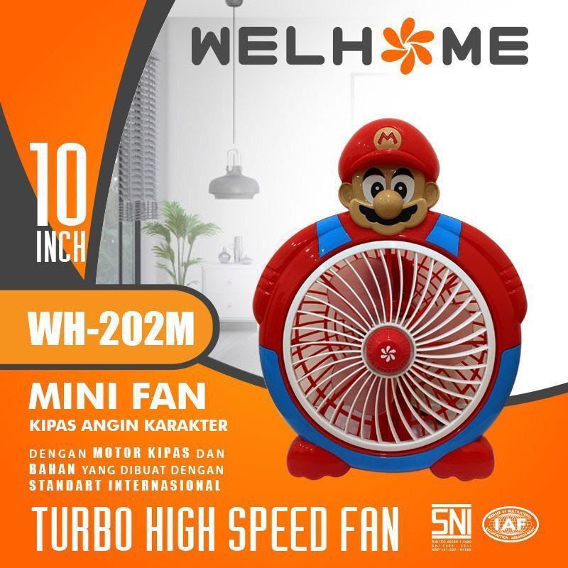 KIPAS KARAKTER WELHOME 10INC KIPAS BOXFAN WELHOME BOXFAN KARAKTER WELHOME 10 inch