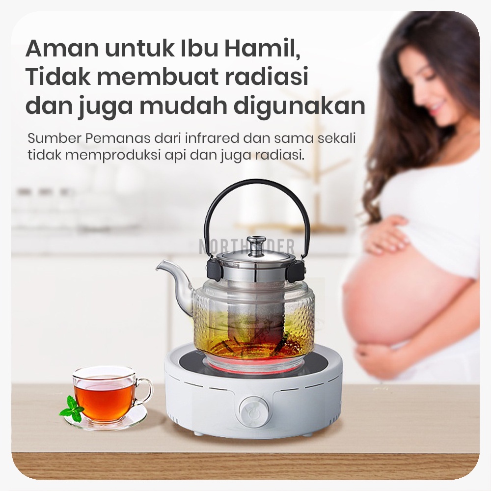 KOMPOR LISTRIK INFRARED COOKER 800W | TEH KOPI MOKA POT MASAK YG100T18