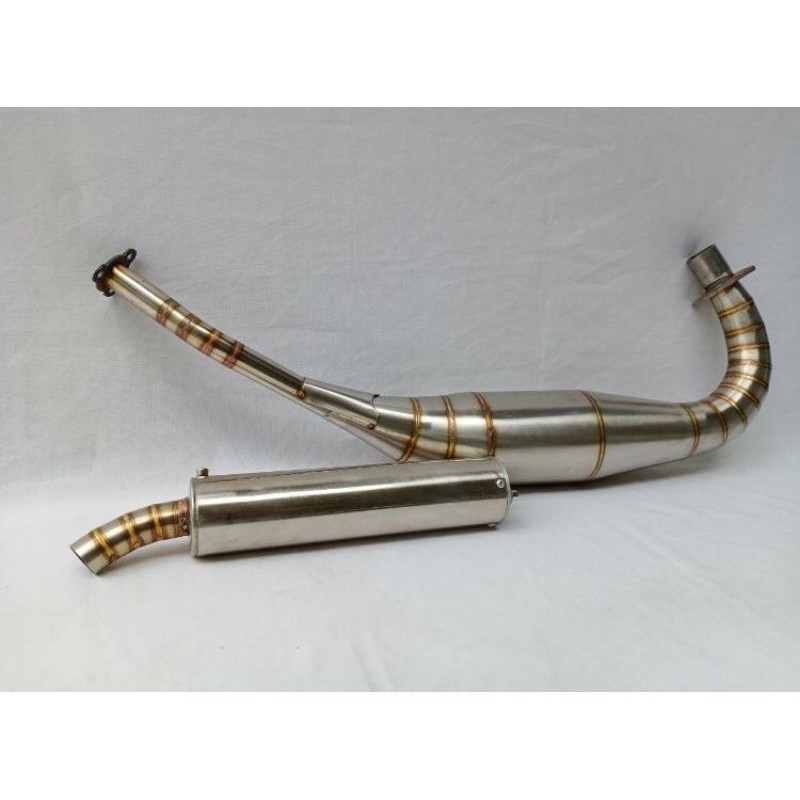 Knalpot Racing Motor 2 Tak Ninja RR, Ninja R, Full Stainless