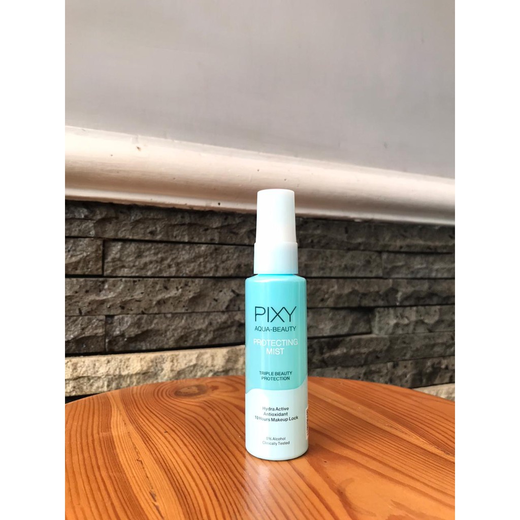 Ningrum - Pixy Aqua Beauty Protecting Mist Spray 60ml 100ml | Perawatan Pelembab Wajah Setting Spray 100% Ori Makeup Tahan Lama - 8027