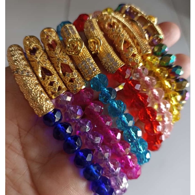 gelang tali xuping monte kristal