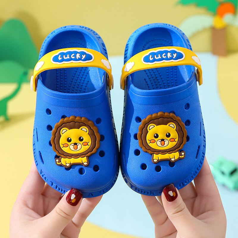 Sandal Anak Laki-Laki Perempuan Import Lucky Lion SRF257 Motif Hewan Lucu