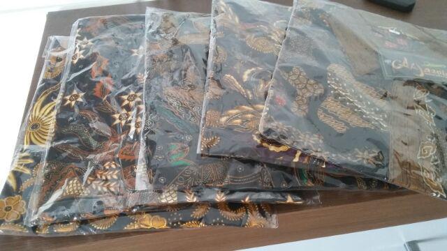 Diskon Kemeja Batik Kenongo Padi8 Pekalongan M L Xl Batik Pria Murah Modern Grosir