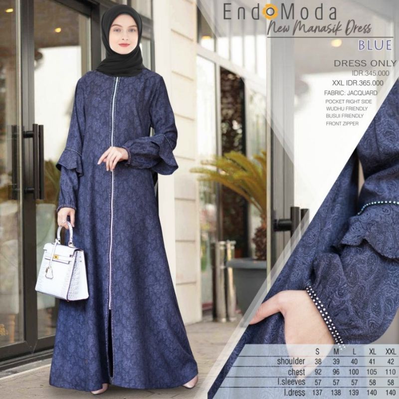 Gamis muslimah endomoda new manasik dress