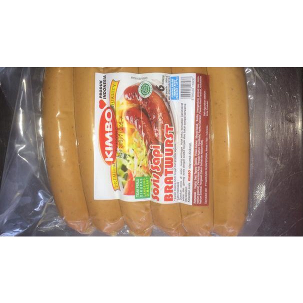

☀ kimbo sosis sapi bratwurst 500 gr ☪