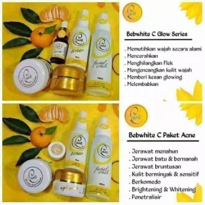 Paket acne Bebwhite C Skincare BPOM