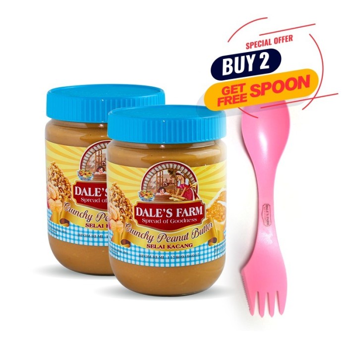 

[BUY1 GET1] Dale’s Farm Peanut Butter Crunchy 500gr - Free Gift