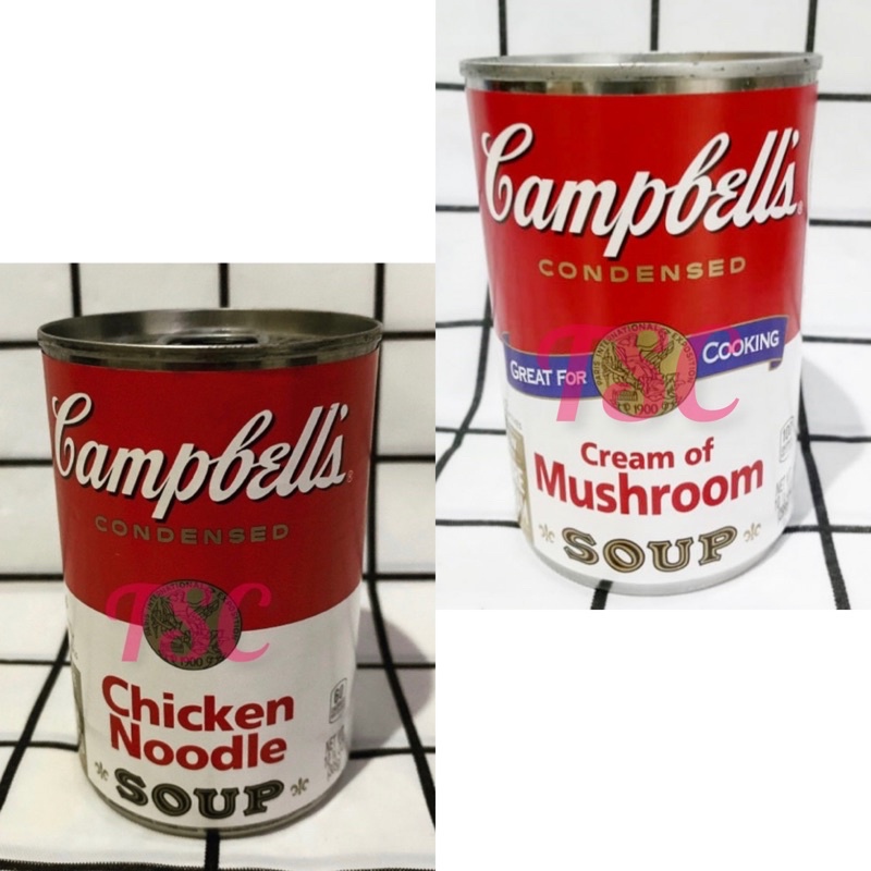 

Campbell's Cream of Mushroom Soup Campbell's Chicken Noodle Soup Campbell's Soup Instan / Campbells