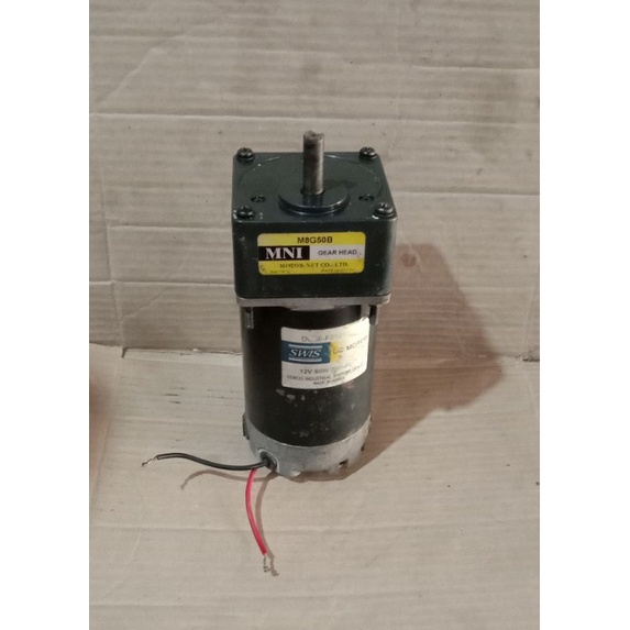 Dc Motor Gearbok 12V 60W Ratio 1 : 50 60Rpm