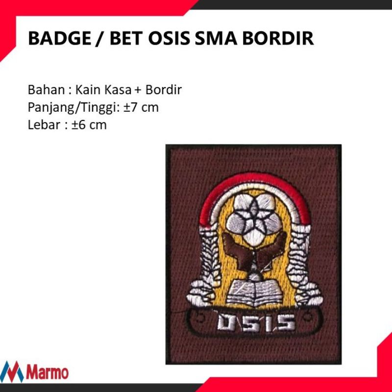 logo Osis Bordir / Osis SMA / Logo Bordir OSIS / BET OSIS SMA / BADGE OSIS SMA EPS :1