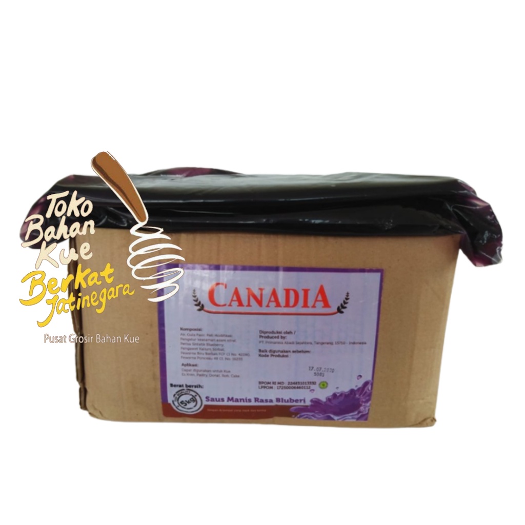 

SELAI BLUEBERRY CANADIA 5 KG / BLUEBERRY JAM / OLESAN ROTI CANADIA