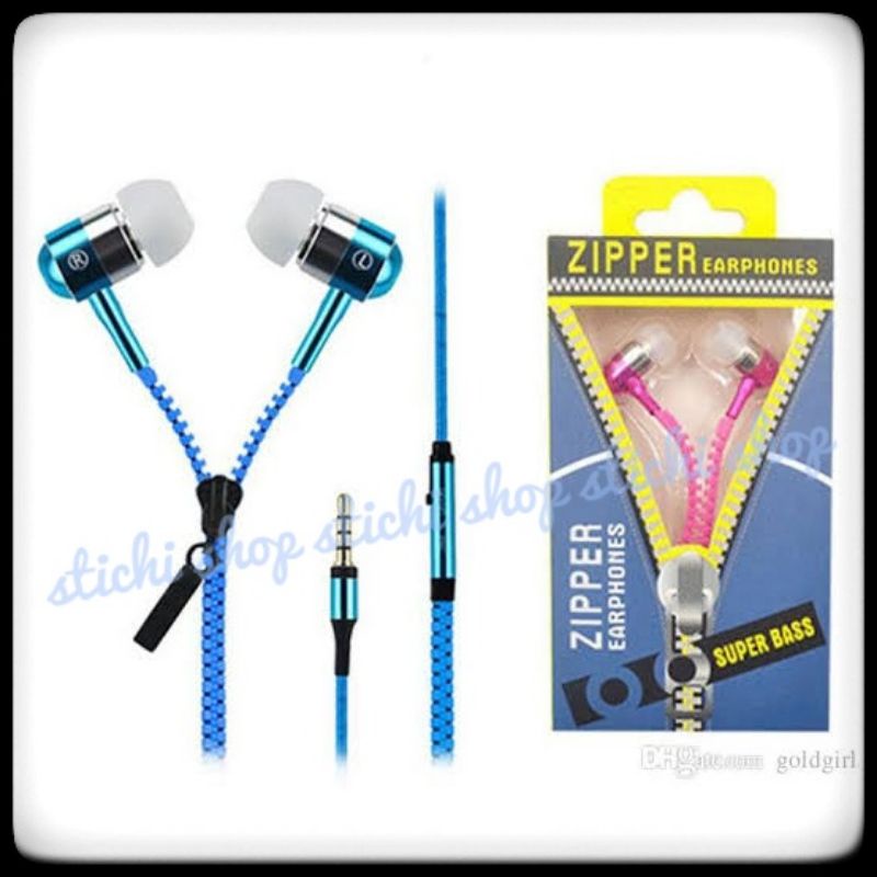 Headset / Handsfree ZIPPER Resleting with Microphone