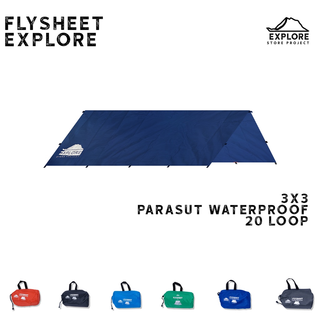 EXPLORE STORE PROJECT || FLYSHEET 3X3 ALAS TENDA | FLYSHEET WATERPROOF | FLYSHEET ANTI AIR | FLYSHEE