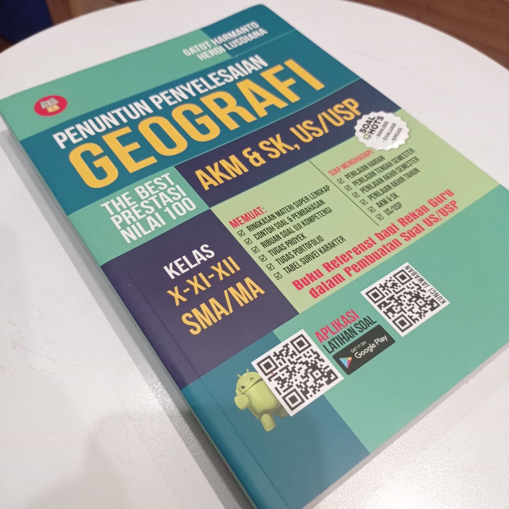 Penuntun Penyelesaian AKM Sosiologi AKM Geografi SMA AKM &amp; SK , US/USP - Yrama WIdya (ORIGINAL)