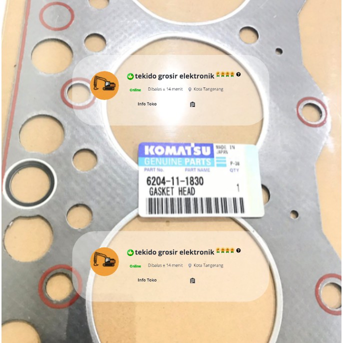 Gasket Head Packing Head PC75 4D95 PC75UU-3 PC78US-5 6204-11-1830