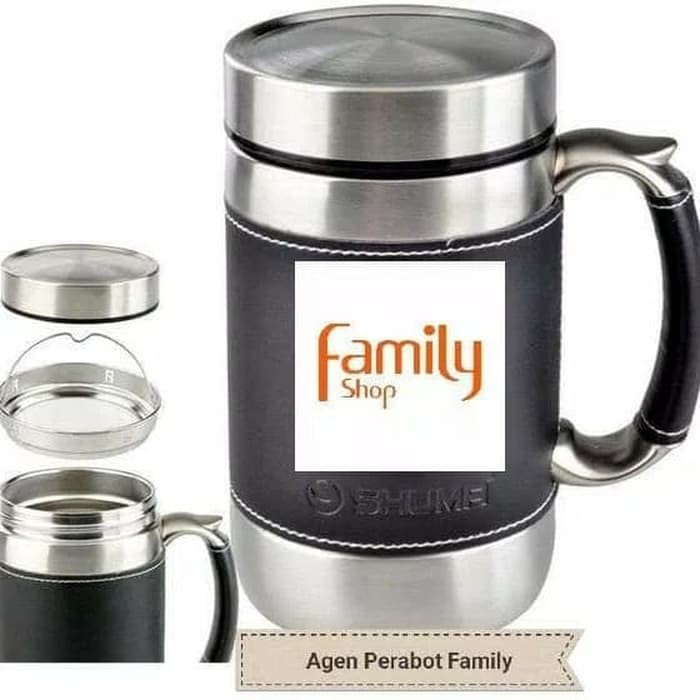 Shuma Vacuum Mug BG 600 ML / Shuma Mug Kulit 600ml ORIGINAL ASLI APF450