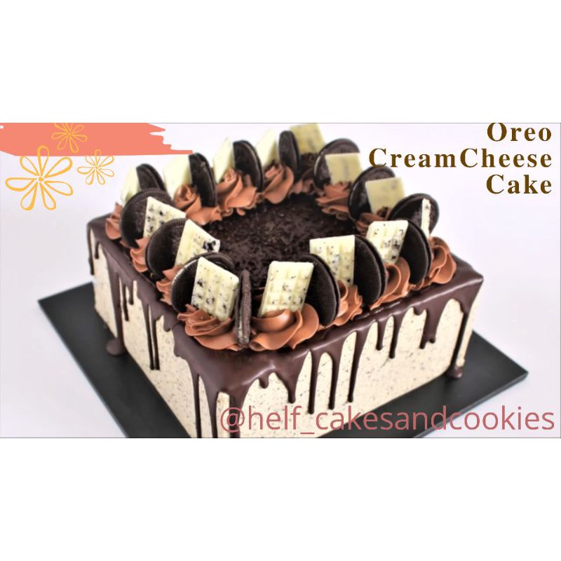 

Oreo CreamCheese Cake Kue Krim Keju / Kue Ulang tahun / Kue Pesta