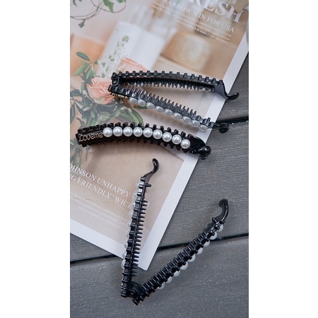 JEPIT PISANG MUTIARA / JEPIT PISANG LOVEME / JEPIT RAMBUT KOREA TRENDY