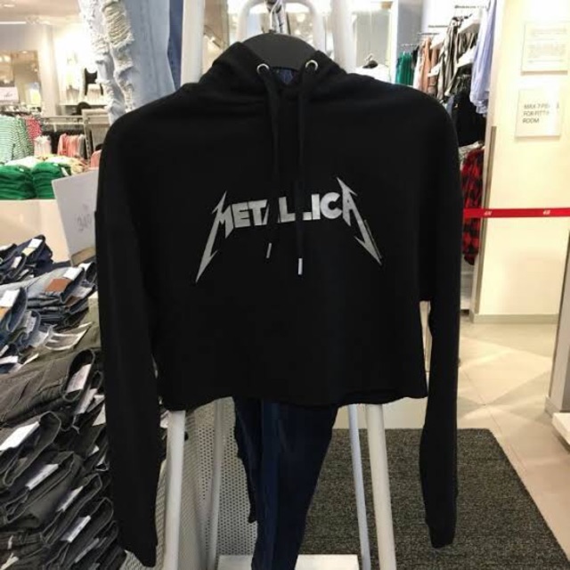 h&m metallica hoodie