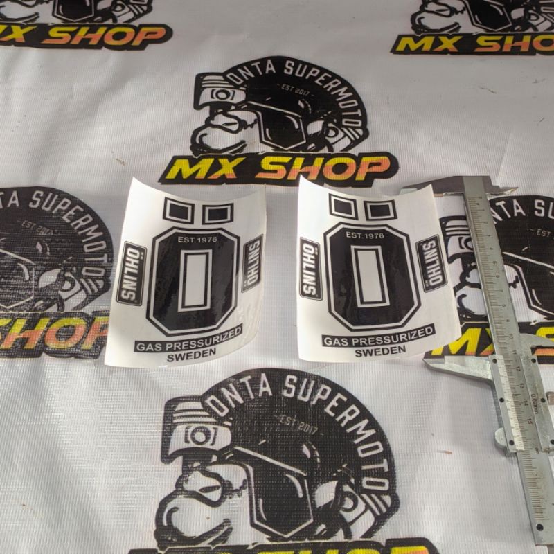 Stiker skok ohlins kecil klx dtracker crf wr