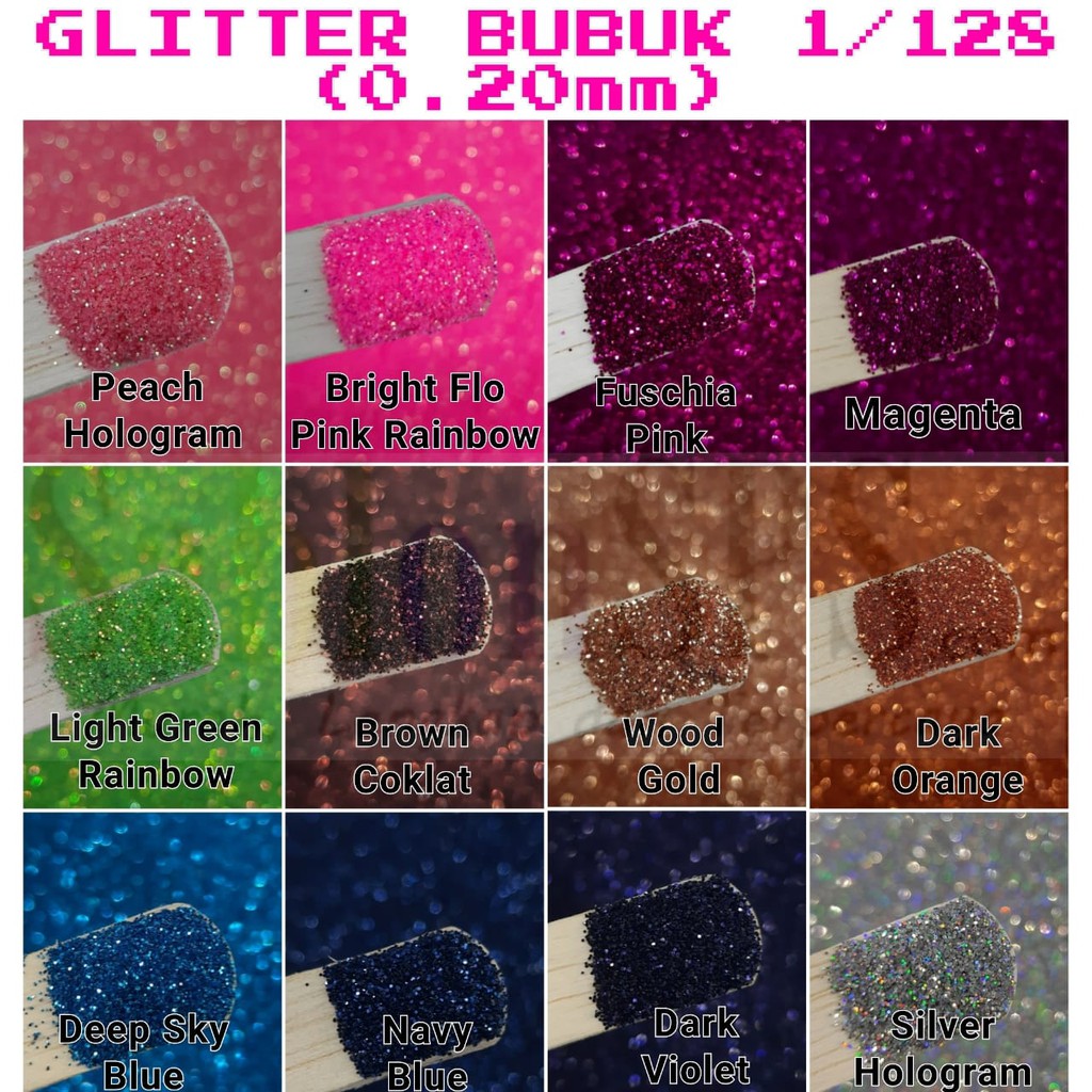 GLITTER BUBUK GLITER POWDER 5GR ZIP LOCK 1/128