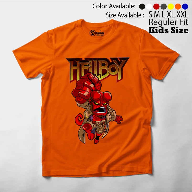 Hellboy Monster Merah , Baju Anak / Kaos Atasan Anak Laki Laki / Distro / Kids T Shirt