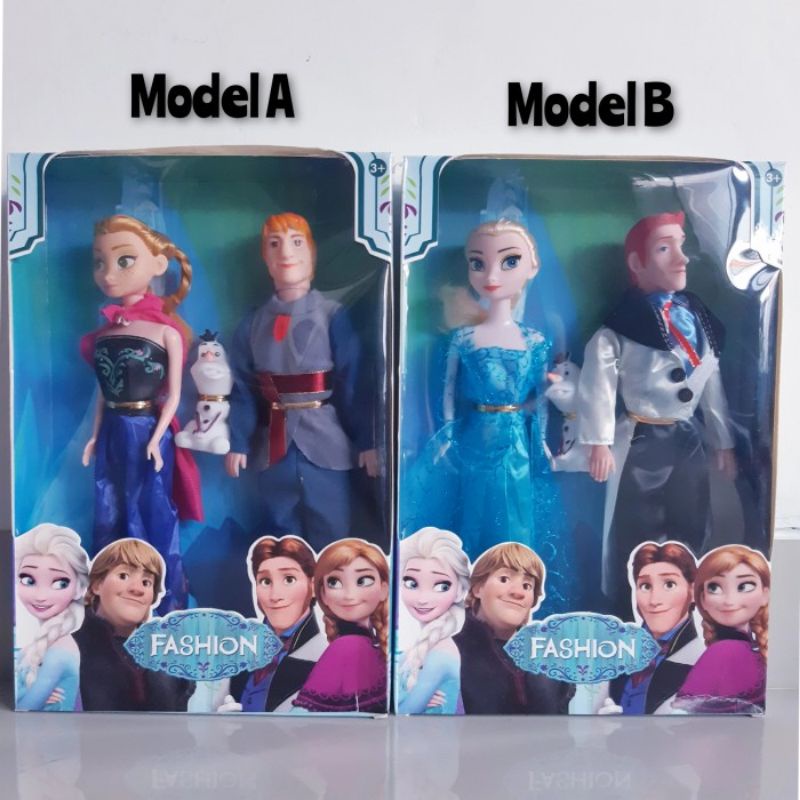 Mainan Boneka Frozen Couple Figur Anna Elsa - Action Figure Anak Perempuan Cewek