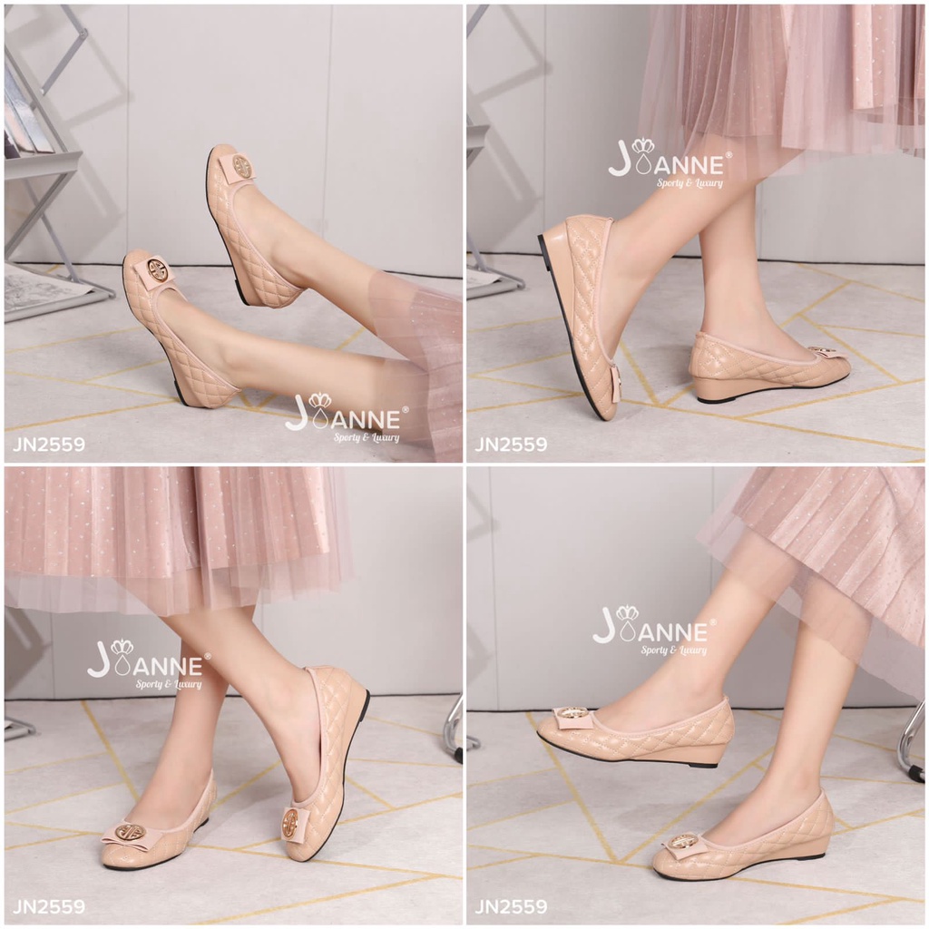 JOANNE Sepatu Wanita Wedges Shoes  #JN2559 ORIGINAL