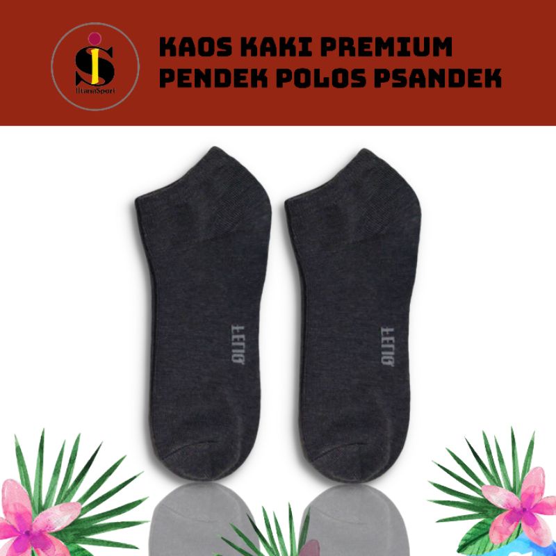 Kaos Kaki Semata Kaki Sport pria dan wanita dewasa/Kaos Kaki Polos Tebal/Kaos Kaki Pendek/Kaos Kaki olah raga-abu tua