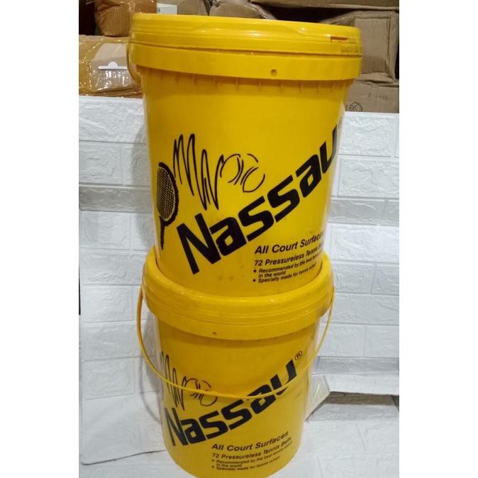 Salee Bola Tenis Nassau / Bola Training Nassau Ember Isi 72 Original
