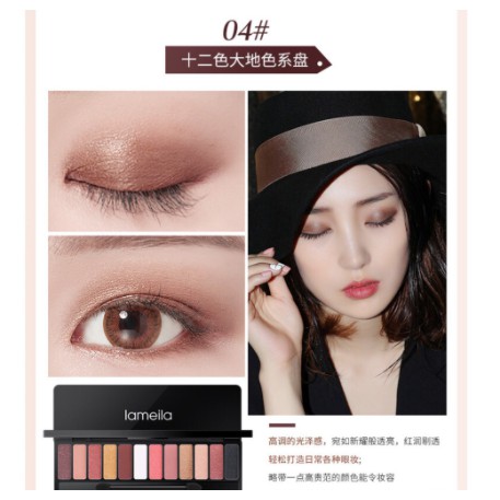 Lameila Eyeshadow Palette 12 Warna DJ 1111