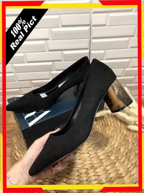 SEPATU HAK WANITA  ZARA ORIGINAL, SEPATU KERJA HEELS WANITA ZR ORI IMPORT BRANDED MURAH TERBARU