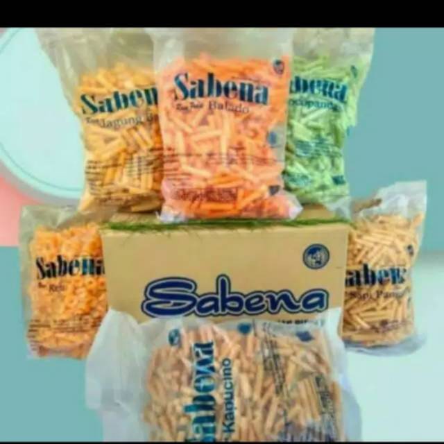 Grosiran Snack Sabena Stik Ukuran 360gr Rasa Balado / Keju / Sapi Panggang / Jagung Bakar