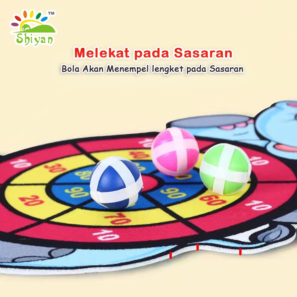 [Shiyan] mainan target bola lengket papan dart kreatif melempar bola mainan outdoor indoor sticky ball target throw kid toys