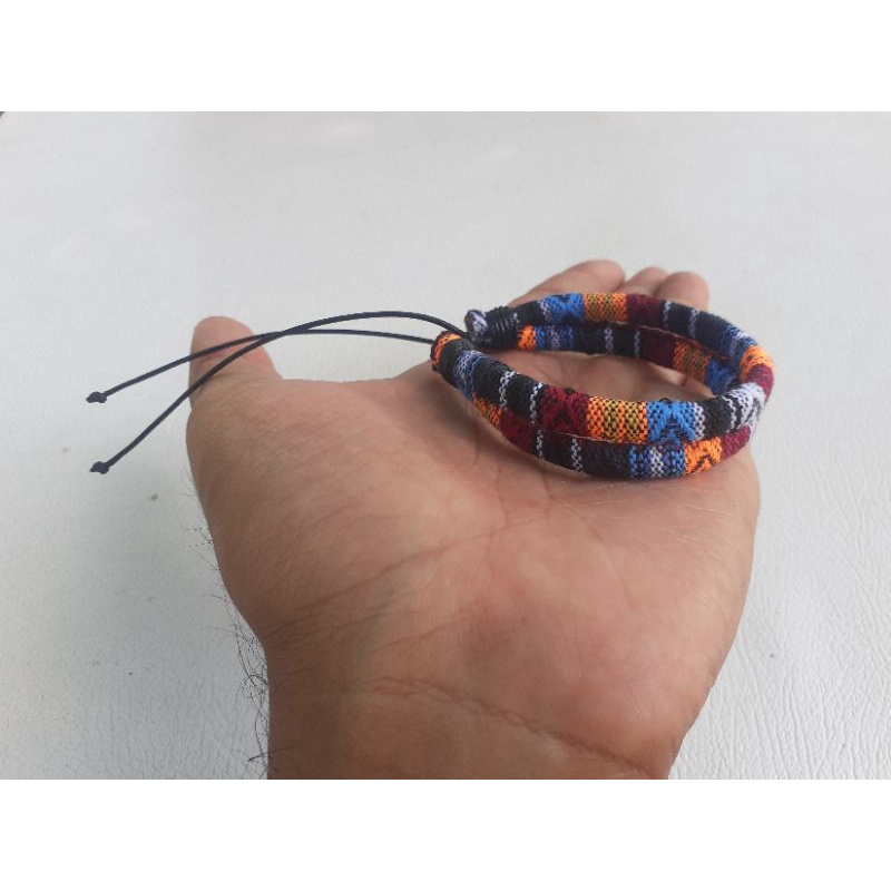 Tali Motif Tenun Tali Gelang Tenun Etnik Unik etnic ethnic indian lombok Tali Kalung Masker-G