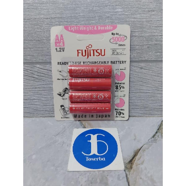 Baterai AA Fujitsu - Battery Fujitsu AA 950 mAh 4 Pcs - Batre Tamiya