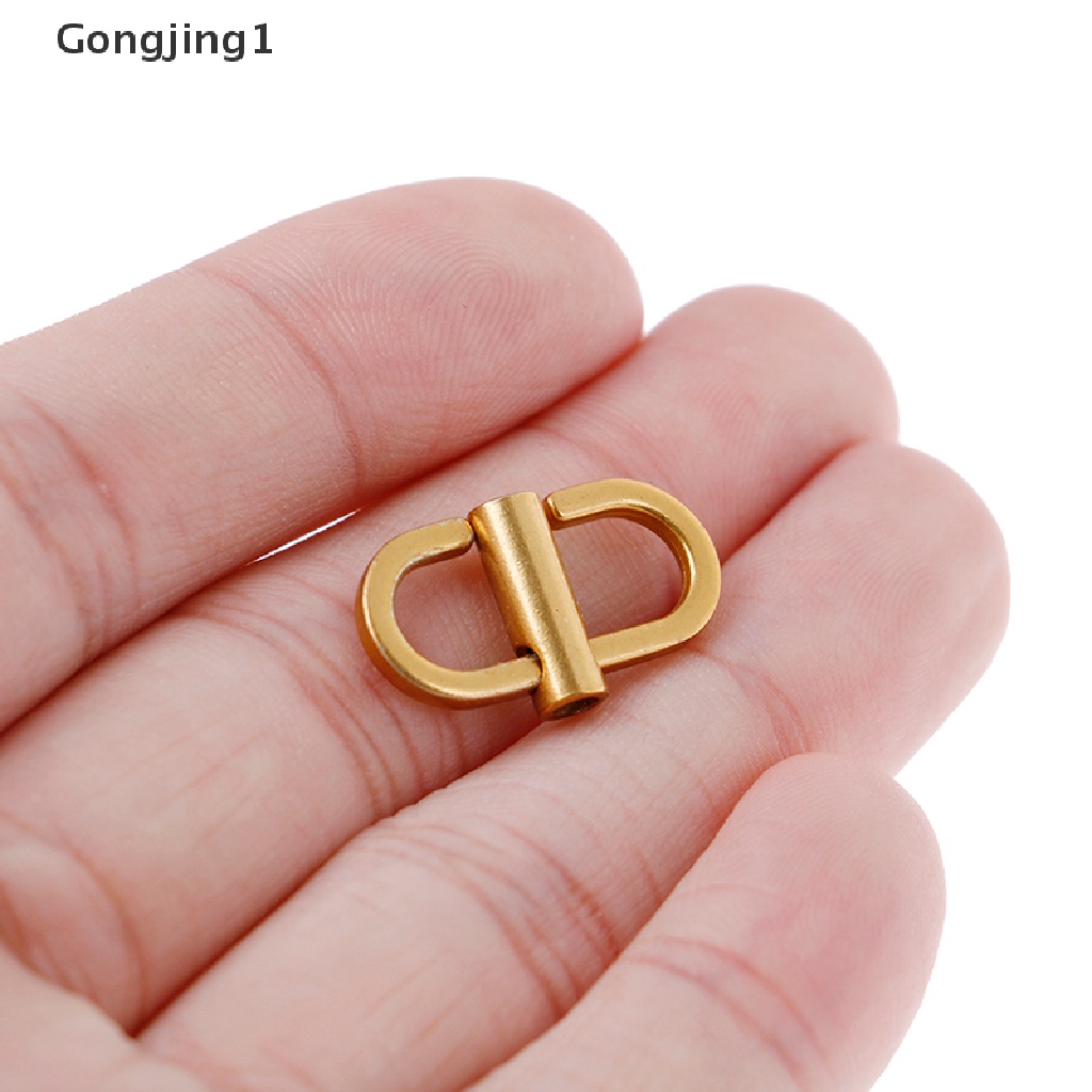Gongjing1 1 Pasang Strap Rantai Metal Adjustable Aksesoris Tas Bahu Wanita