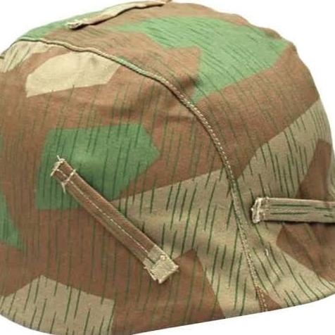 German WWII WW2 Splinter Camouflage Helmet Cover Import Reproduction