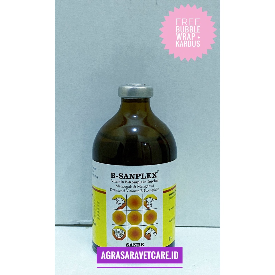 B Sanplex 100 ml- Vitamin B komplek Hewan ternak SANBE