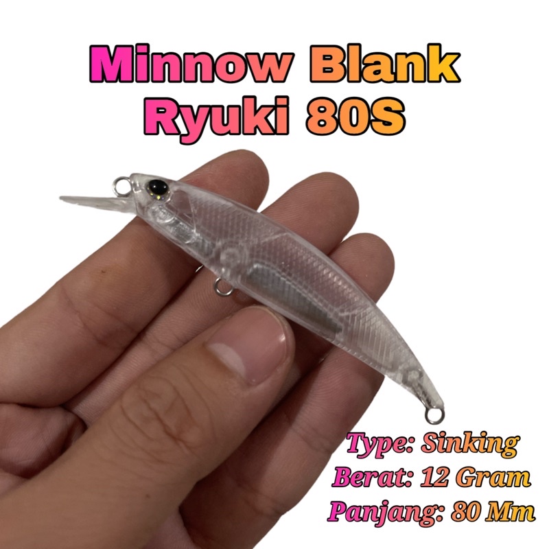 minnow blank ryuki 80s 12gram FREE MATA