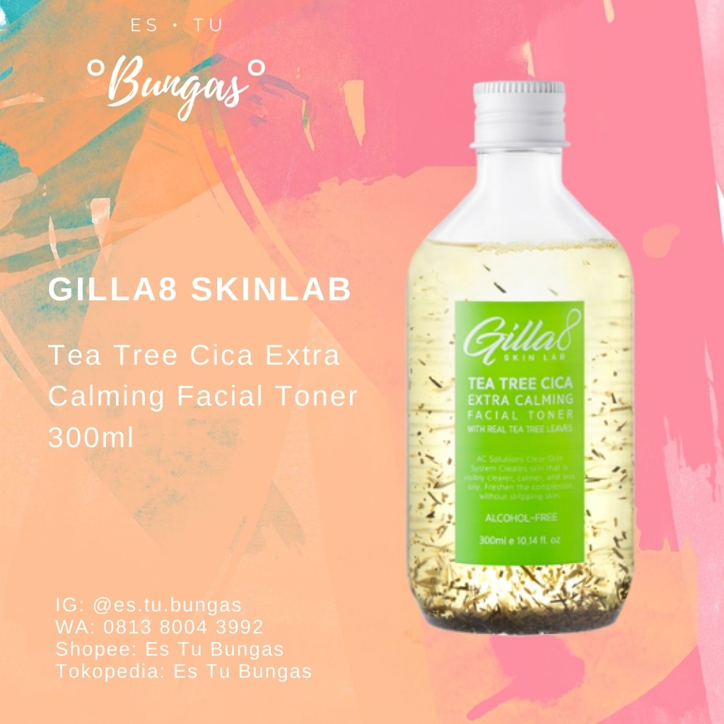 GILLA8 SKIN LAB Tea Tree Cica Extra Calming Facial Toner 300ml