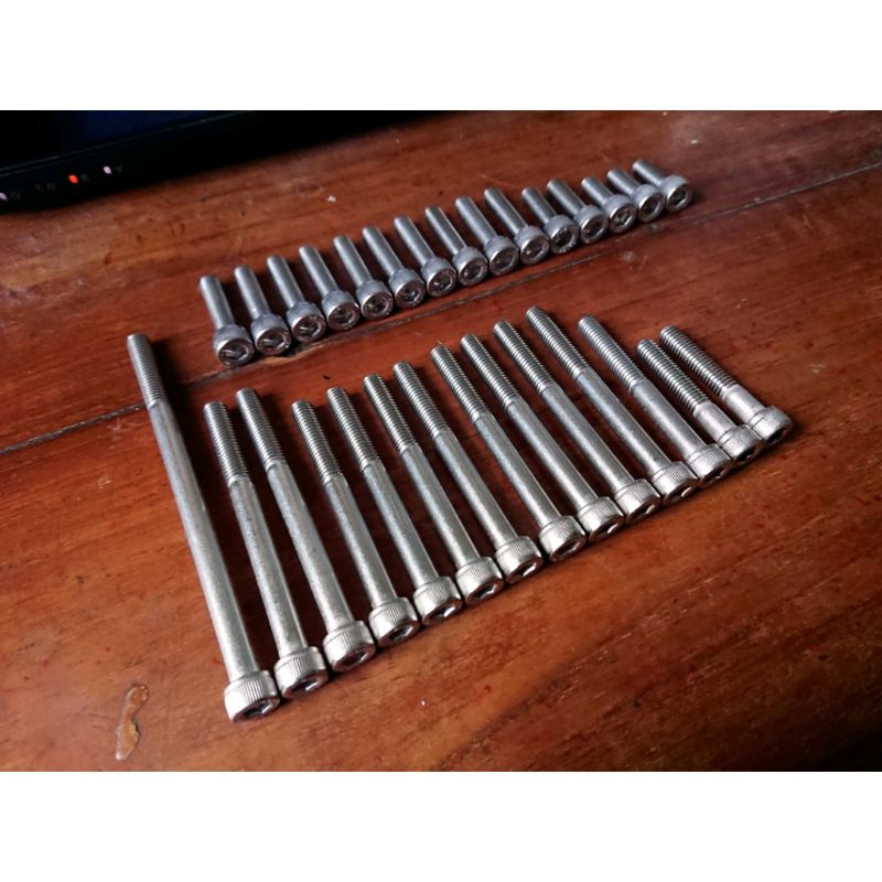 Baut Set Mesin CVT Yamaha Nouvo Z Nouvo Lele Nuvo Stainless Asli