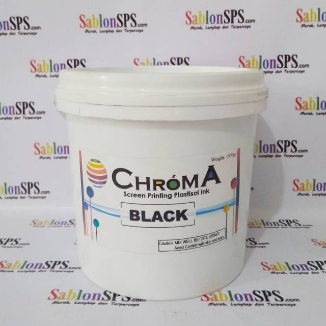 Tinta Sablon Plastisol Chroma Black 1KG