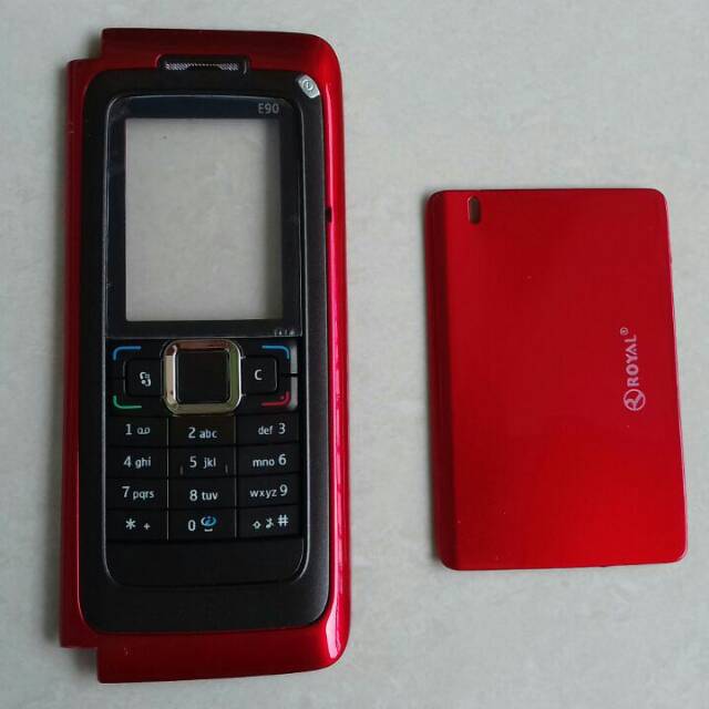 Casing nokia e90 merah