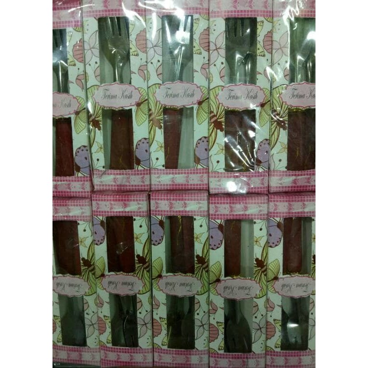 Souvenir sovenir sofenir suvenir sufenir Pernikahan Sendok Garpu Kemas Karton