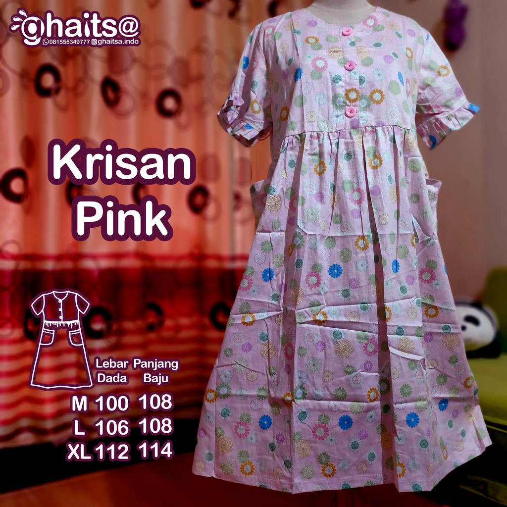 Ghaitsa Homedress Daster Baju Tidur Bumil Busui Katun Jepang Tokai Senko mirip Ditsy